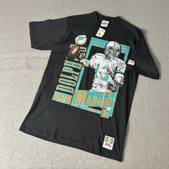 Vintage Miami Dolphins Shirt Mens Large NFL Football Dan Marino Made in USA 90s